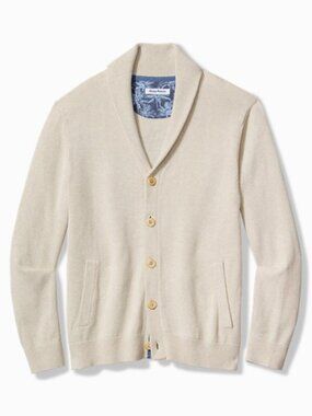NWT Tommy Bahama Palm Perfection Shawl Cardigan Sweater